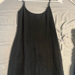 Elegant Black Spaghetti Strap Dress